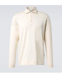 Lardini - Cotton And Silk Polo Sweater - Lyst