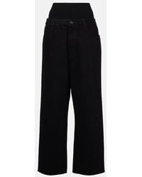 Alaïa - High-Rise Straight Jeans - Lyst