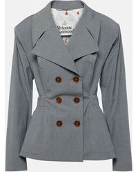 Vivienne Westwood - Gingham Cotton Jacket - Lyst