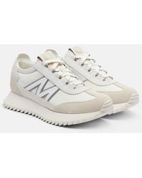 Moncler - Pacey2 Suede-Trimmed Sneakers - Lyst