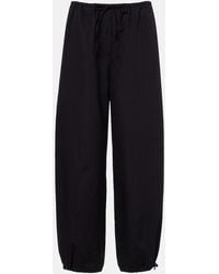 TOTEME - Cotton Poplin Wide-Leg Pants - Lyst