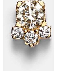 Sophie Bille Brahe - River Trois 18Kt Single Earrings With Diamonds - Lyst