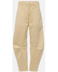 Nili Lotan - Shon Mid-Rise Cotton Wide-Leg Pants - Lyst