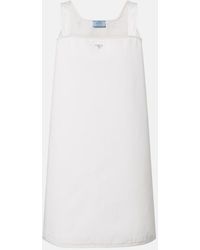 Prada - Vestido Corto De Denim - Lyst