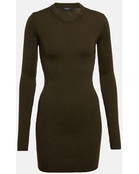 Wardrobe NYC - Vestido corto de lana acanalado - Lyst