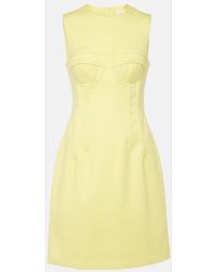 Sportmax - Crewneck Cotton Bustier Dress - Lyst