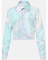 PUCCI - Hemd Orchidee Aus Seide - Lyst