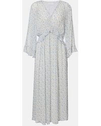 Velvet - Aerin Floral Sheer Maxi Dress - Lyst