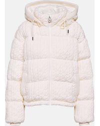 Perfect Moment - Kate Cable-knit Wool Down Jacket - Lyst