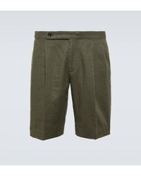 Incotex - Linen Shorts - Lyst