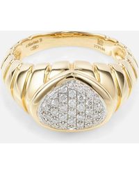 Marina B - Timo 18kt Gold Ring With Diamonds - Lyst