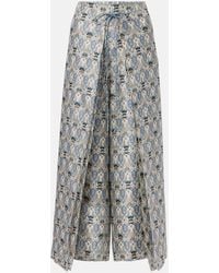 Loro Piana - Maynard Silk Shantung Wide-Leg Pants - Lyst