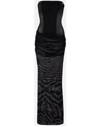 Alex Perry - Abito Lungo A Fascia - Lyst