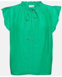 Velvet - Melanie Cotton And Silk Voile Top - Lyst