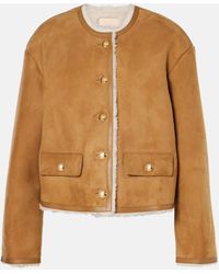 Nili Lotan - Jacke Zanie Aus Veloursleder Mit Shearling - Lyst
