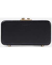 Gianvito Rossi - Vali Leather Clutch - Lyst