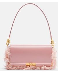 Dolce & Gabbana - Marlene Small Shearling Shoulder Bag - Lyst