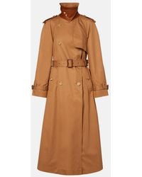 Chloé - Cotton Gabardine Trench Coat - Lyst