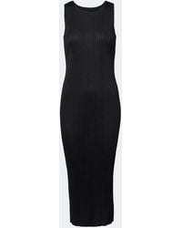 Pleats Please Issey Miyake - Basics Pleated Midi Dress - Lyst