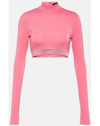 David Koma - Crop Top Adornado - Lyst