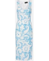 Etro - Printed Midi Dress - Lyst