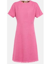 Dolce & Gabbana - Rachel Tweed Dress With Dg Logo - Lyst