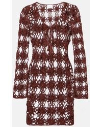 Anna Kosturova - Crochet Cotton Minidress - Lyst