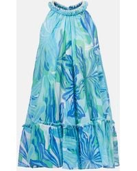 Poupette - Cleo Printed Cotton Gauze Minidress - Lyst