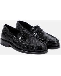 Marni - Bambi Woven Leather Loafers - Lyst