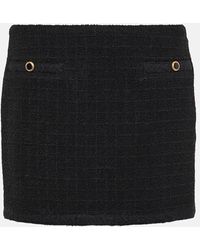 Alessandra Rich - Checked Tweed Miniskirt - Lyst