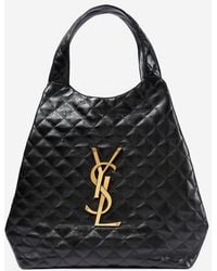 Saint Laurent - Icare Maxi Matelassé Leather Tote - Lyst