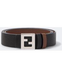 Fendi - Ff Reversible Leather Belt - Lyst