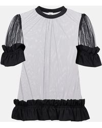 Noir Kei Ninomiya - Sheer Tulle Top - Lyst