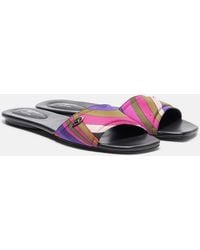 PUCCI - Yummy Iride Silk Slides - Lyst