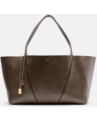 Chloé - Spin Medium Leather Tote Bag - Lyst