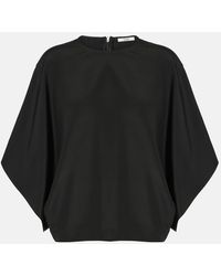 FFORME - Tenley Draped Silk Top - Lyst