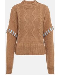 Bogner - Cable-knit Alpaca Wool And Wool Sweater - Lyst