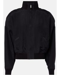 Gucci - Silk Poplin Bomber Jacket - Lyst