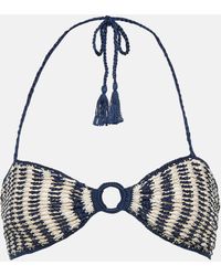 Anna Kosturova - Crochet Cotton Bandeau Bikini Top - Lyst