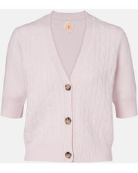 Jardin Des Orangers - Cable-Knit Cashmere-Blend Cardigan - Lyst