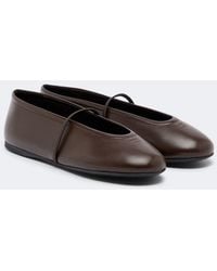 Miu Miu - Leather Ballet Flats - Lyst