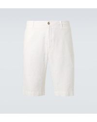 Fedeli - Linen Bermuda Shorts - Lyst