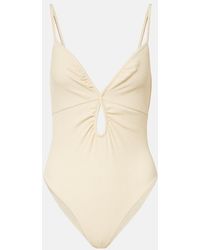 Johanna Ortiz - Cutout Gathered Swimsuit - Lyst