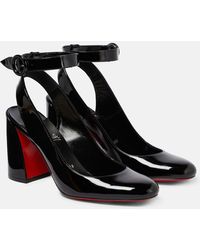 Christian Louboutin - Pumps slingback Miss Sab in pelle - Lyst
