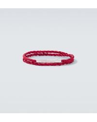 Bottega Veneta - Knot Sterling And Leather Bracelet - Lyst