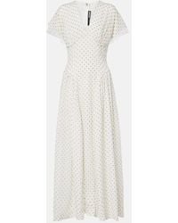 ROTATE BIRGER CHRISTENSEN - Polka Dot Maxi Dress - Lyst