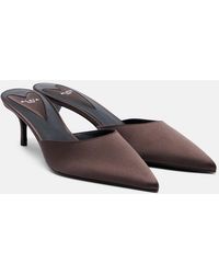 Alaïa - Le Coeur Satin Mules - Lyst