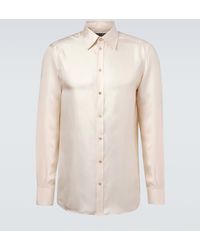 Dolce & Gabbana - Silk Twill Dress Shirt - Lyst