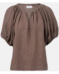 Velvet - Cosette Linen Blouse - Lyst