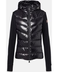 Moncler - Daunenjacke Aus Strick - Lyst